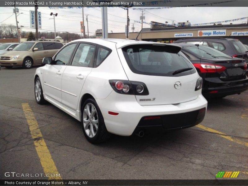 Crystal White Pearl Mica / Black 2009 Mazda MAZDA3 s Touring Hatchback