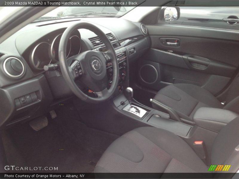 Crystal White Pearl Mica / Black 2009 Mazda MAZDA3 s Touring Hatchback