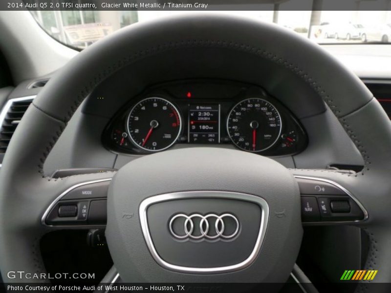 Glacier White Metallic / Titanium Gray 2014 Audi Q5 2.0 TFSI quattro