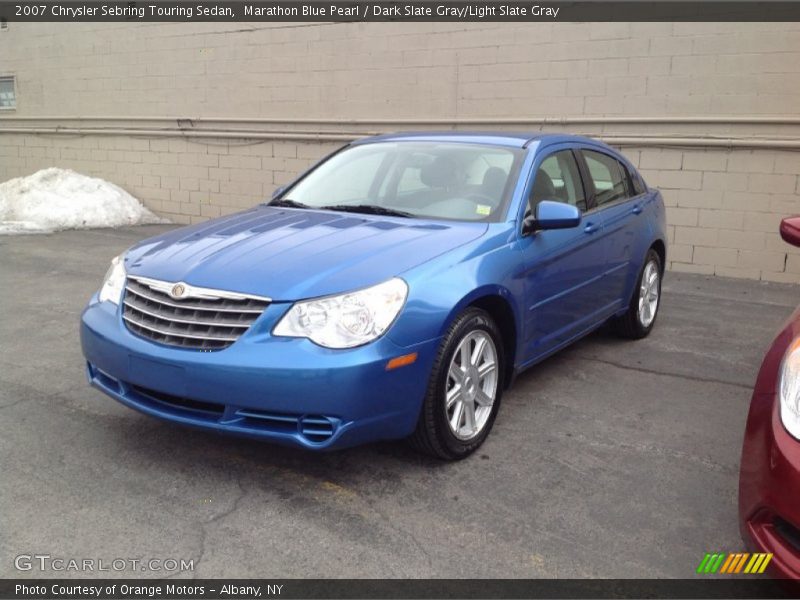 Marathon Blue Pearl / Dark Slate Gray/Light Slate Gray 2007 Chrysler Sebring Touring Sedan