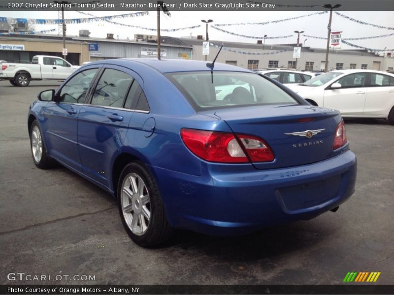 Marathon Blue Pearl / Dark Slate Gray/Light Slate Gray 2007 Chrysler Sebring Touring Sedan