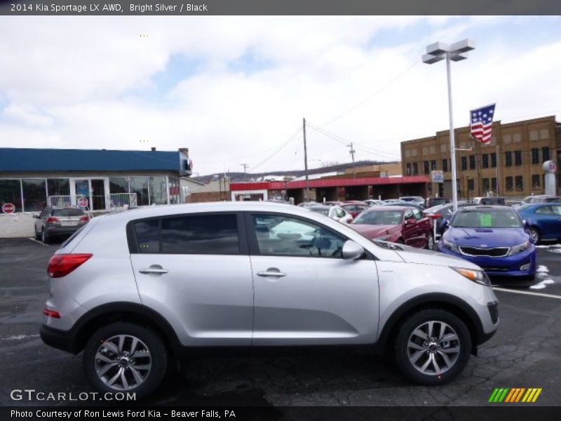 Bright Silver / Black 2014 Kia Sportage LX AWD