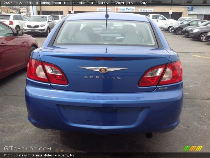 Marathon Blue Pearl / Dark Slate Gray/Light Slate Gray 2007 Chrysler Sebring Touring Sedan