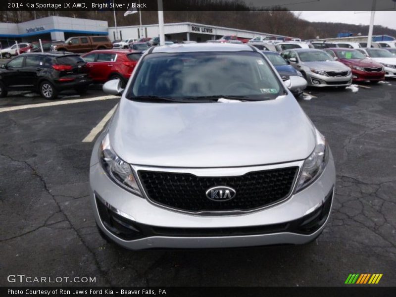 Bright Silver / Black 2014 Kia Sportage LX AWD