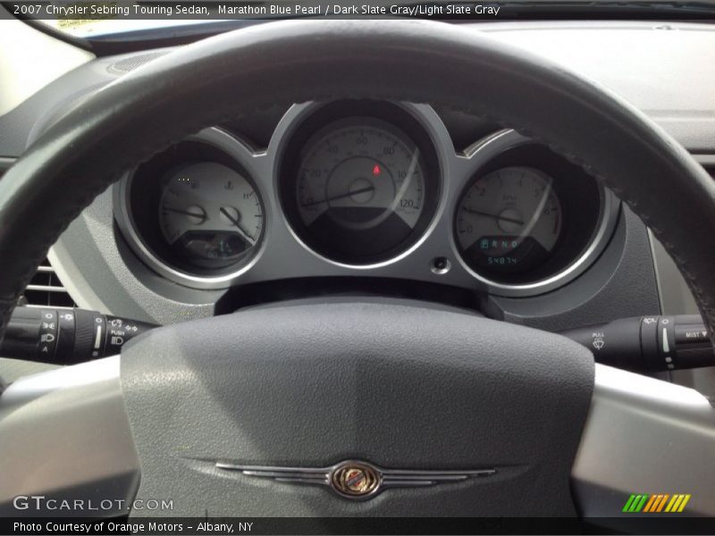 Marathon Blue Pearl / Dark Slate Gray/Light Slate Gray 2007 Chrysler Sebring Touring Sedan