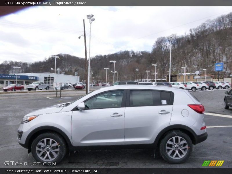 Bright Silver / Black 2014 Kia Sportage LX AWD