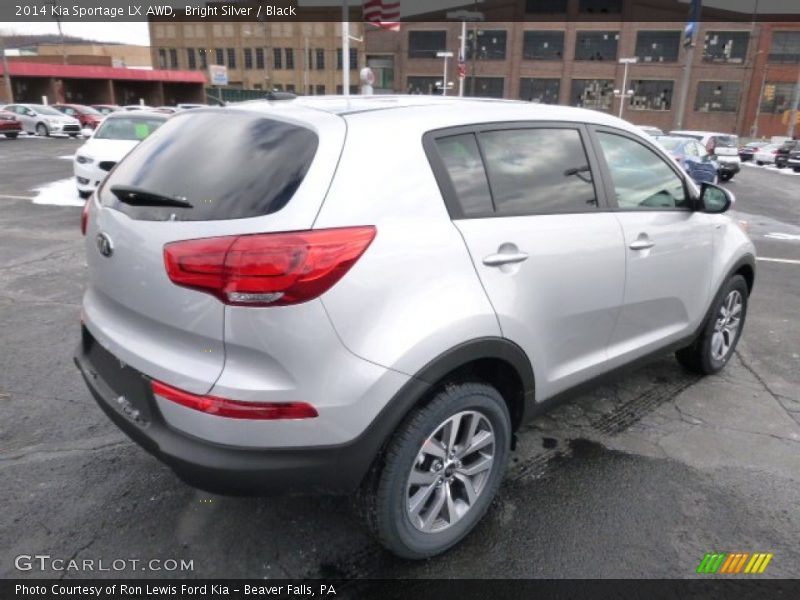 Bright Silver / Black 2014 Kia Sportage LX AWD