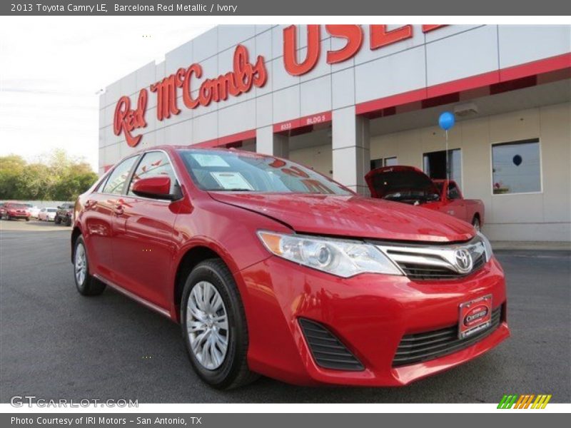 Barcelona Red Metallic / Ivory 2013 Toyota Camry LE
