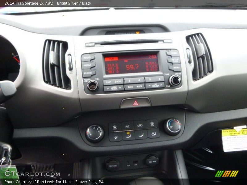 Bright Silver / Black 2014 Kia Sportage LX AWD