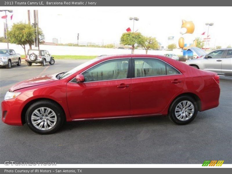 Barcelona Red Metallic / Ivory 2013 Toyota Camry LE