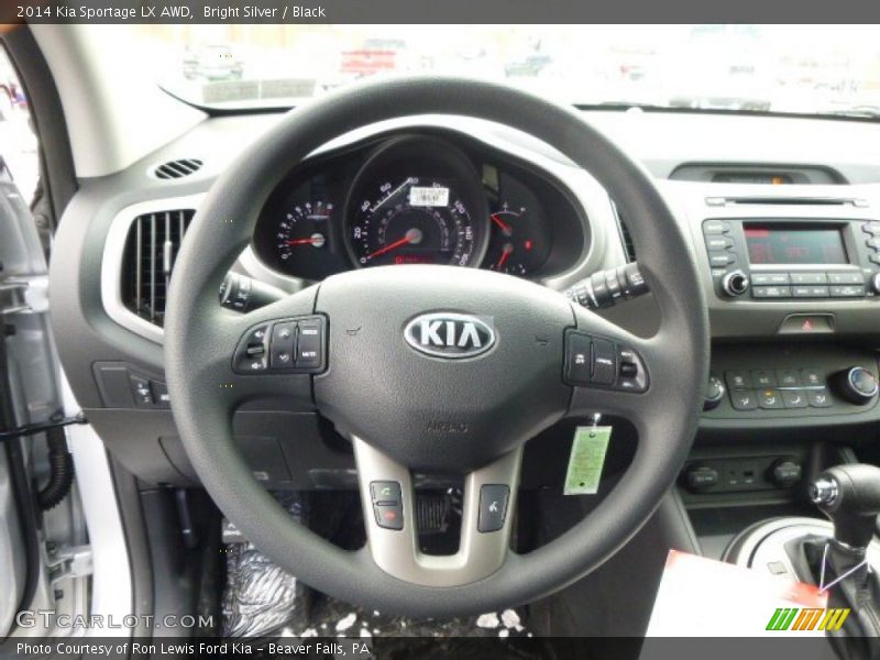 Bright Silver / Black 2014 Kia Sportage LX AWD