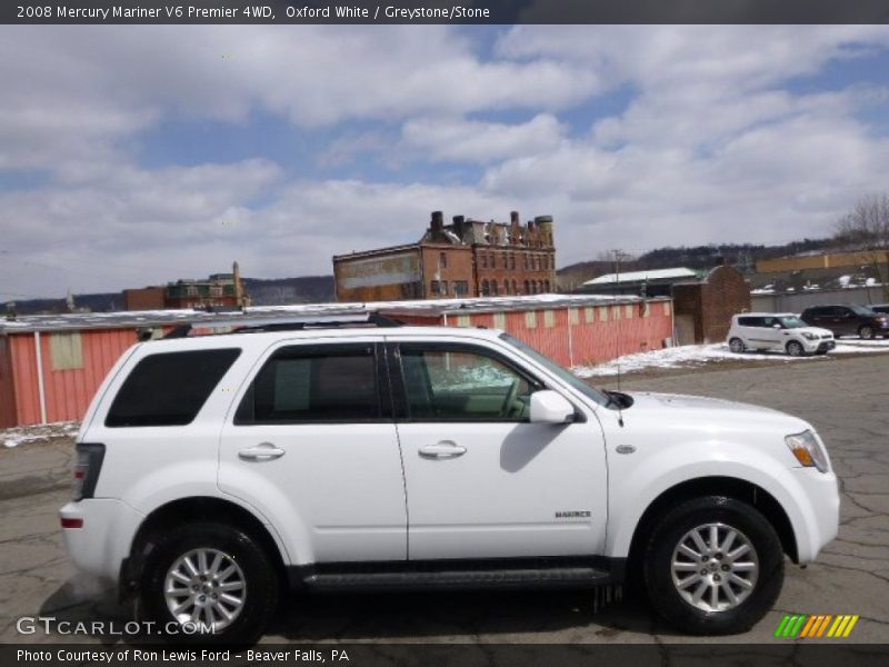 Oxford White / Greystone/Stone 2008 Mercury Mariner V6 Premier 4WD