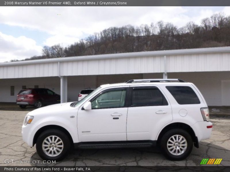 Oxford White / Greystone/Stone 2008 Mercury Mariner V6 Premier 4WD