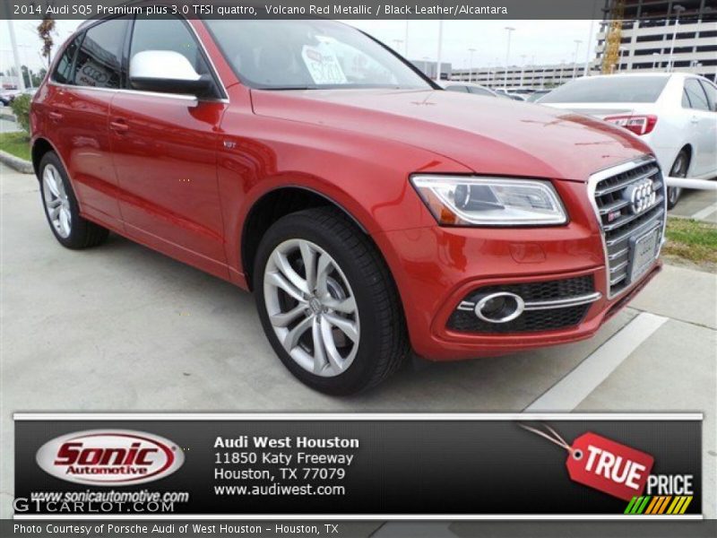 Volcano Red Metallic / Black Leather/Alcantara 2014 Audi SQ5 Premium plus 3.0 TFSI quattro