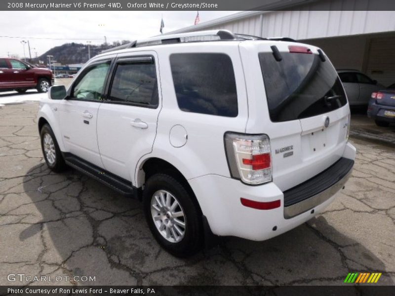 Oxford White / Greystone/Stone 2008 Mercury Mariner V6 Premier 4WD