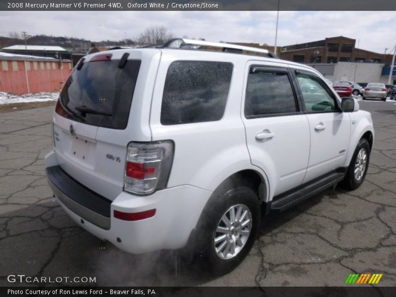 Oxford White / Greystone/Stone 2008 Mercury Mariner V6 Premier 4WD
