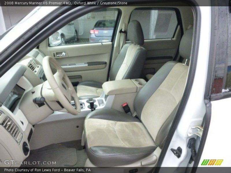 Oxford White / Greystone/Stone 2008 Mercury Mariner V6 Premier 4WD