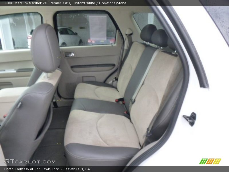 Oxford White / Greystone/Stone 2008 Mercury Mariner V6 Premier 4WD