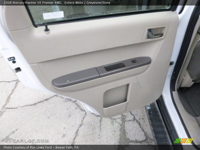 Oxford White / Greystone/Stone 2008 Mercury Mariner V6 Premier 4WD