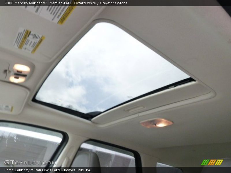 Oxford White / Greystone/Stone 2008 Mercury Mariner V6 Premier 4WD