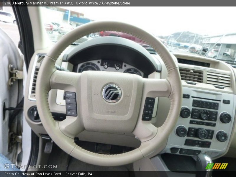 Oxford White / Greystone/Stone 2008 Mercury Mariner V6 Premier 4WD
