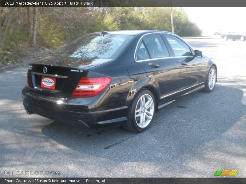 Black / Black 2013 Mercedes-Benz C 250 Sport
