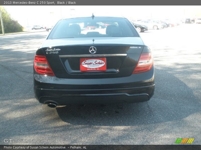Black / Black 2013 Mercedes-Benz C 250 Sport