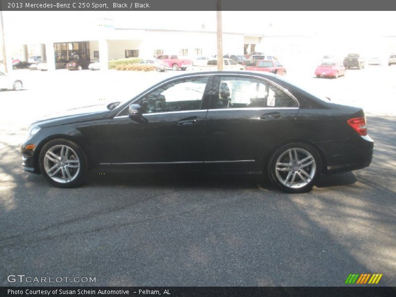 Black / Black 2013 Mercedes-Benz C 250 Sport