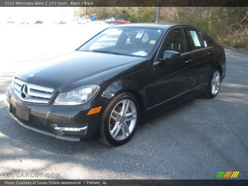 Black / Black 2013 Mercedes-Benz C 250 Sport