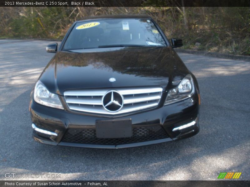 Black / Black 2013 Mercedes-Benz C 250 Sport
