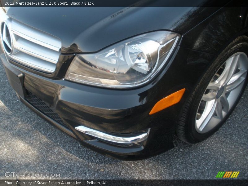 Black / Black 2013 Mercedes-Benz C 250 Sport