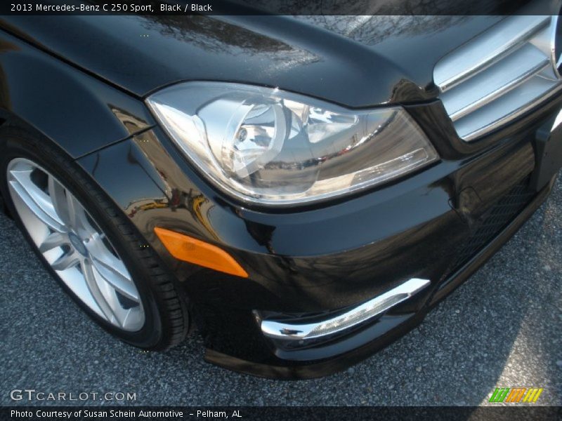 Black / Black 2013 Mercedes-Benz C 250 Sport