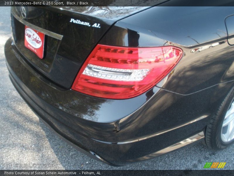 Black / Black 2013 Mercedes-Benz C 250 Sport
