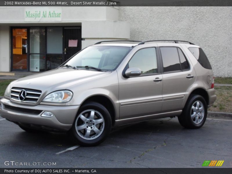 Desert Silver Metallic / Java 2002 Mercedes-Benz ML 500 4Matic