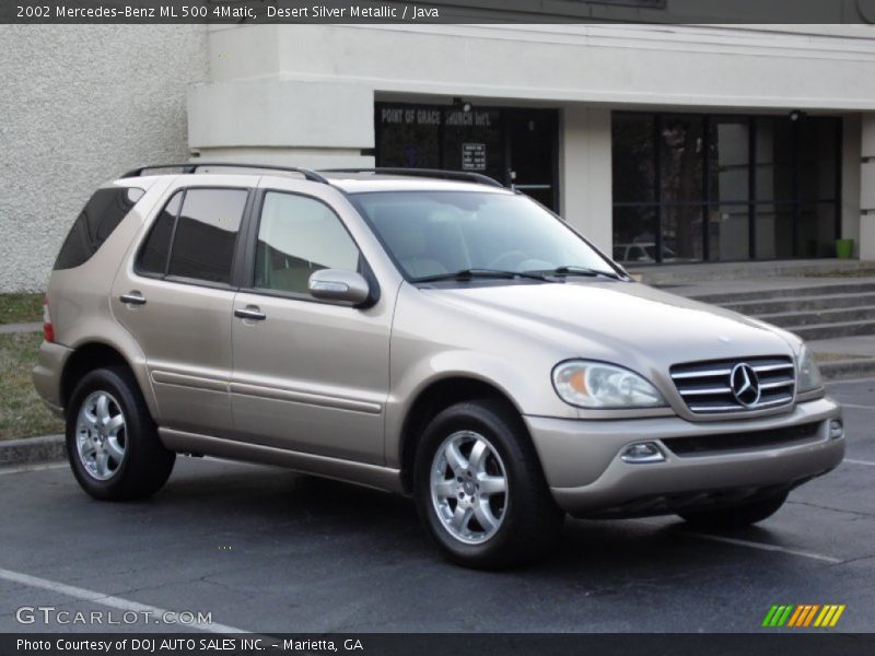 Desert Silver Metallic / Java 2002 Mercedes-Benz ML 500 4Matic