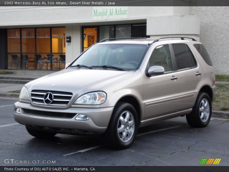 Desert Silver Metallic / Java 2002 Mercedes-Benz ML 500 4Matic