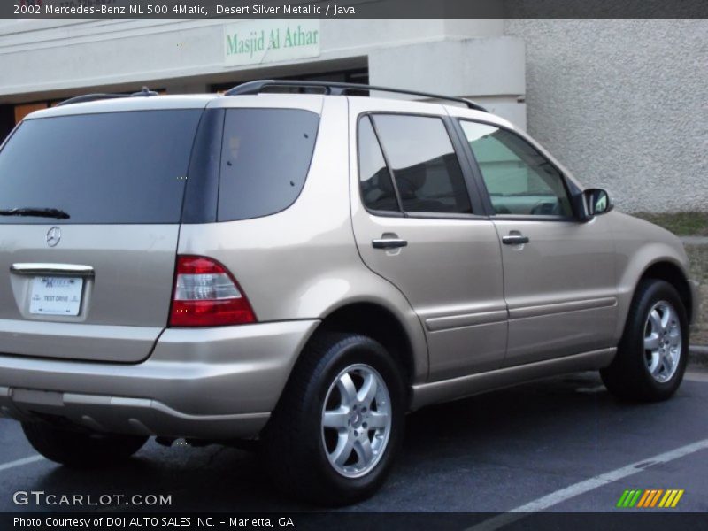 Desert Silver Metallic / Java 2002 Mercedes-Benz ML 500 4Matic