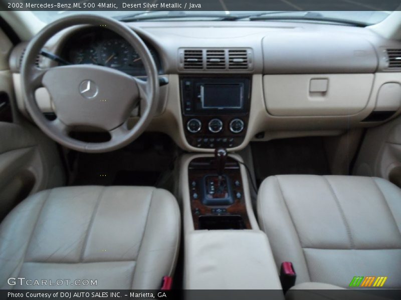 Desert Silver Metallic / Java 2002 Mercedes-Benz ML 500 4Matic