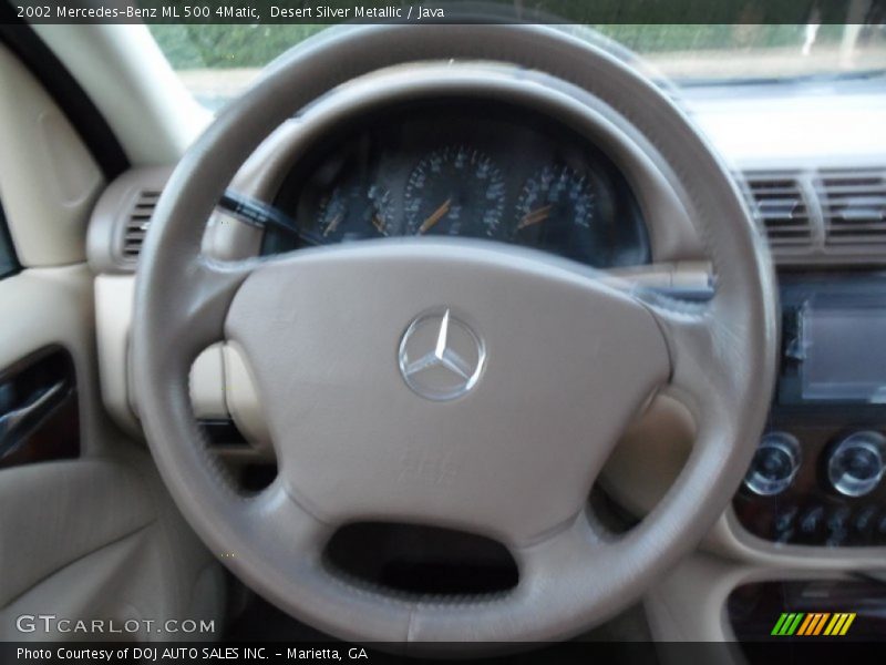 Desert Silver Metallic / Java 2002 Mercedes-Benz ML 500 4Matic