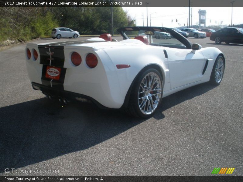 Arctic White / Red 2013 Chevrolet Corvette 427 Convertible Collector Edition
