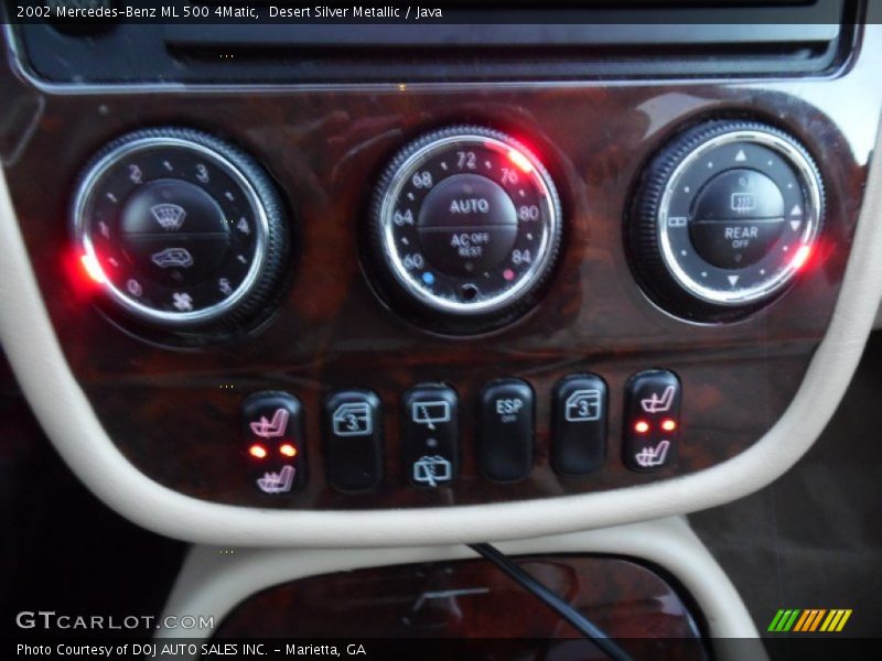 Desert Silver Metallic / Java 2002 Mercedes-Benz ML 500 4Matic