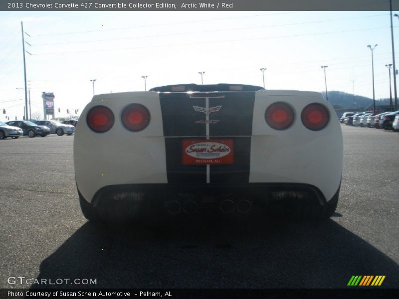 Arctic White / Red 2013 Chevrolet Corvette 427 Convertible Collector Edition