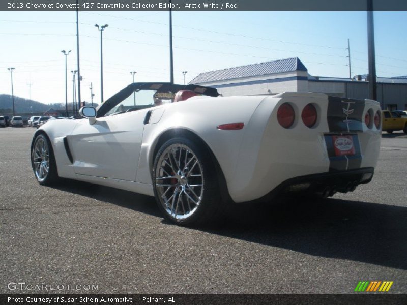 Arctic White / Red 2013 Chevrolet Corvette 427 Convertible Collector Edition