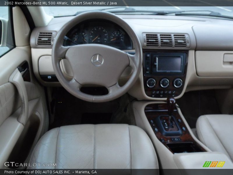 Desert Silver Metallic / Java 2002 Mercedes-Benz ML 500 4Matic