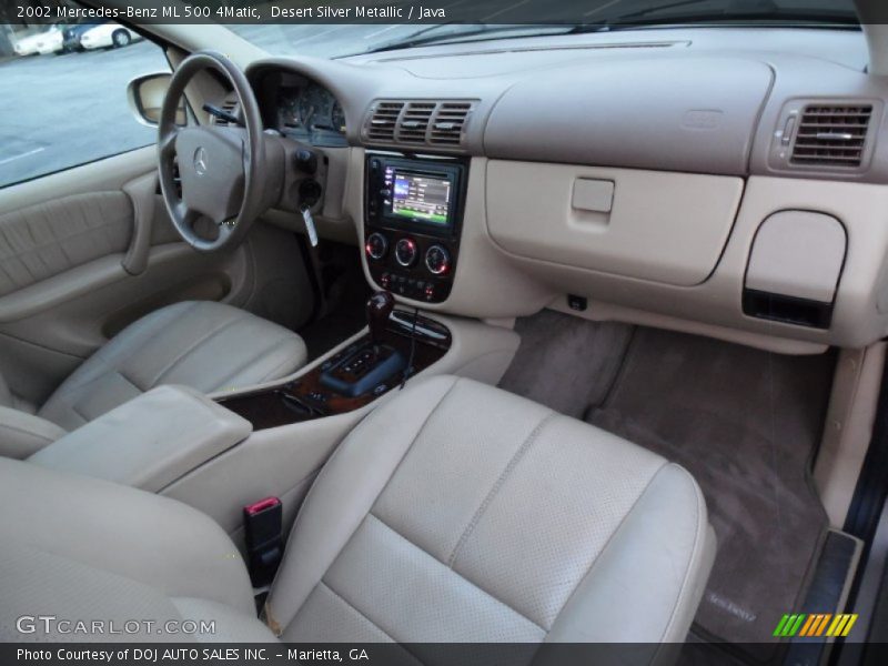 Desert Silver Metallic / Java 2002 Mercedes-Benz ML 500 4Matic