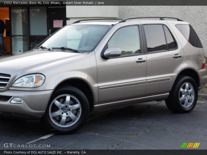 Desert Silver Metallic / Java 2002 Mercedes-Benz ML 500 4Matic