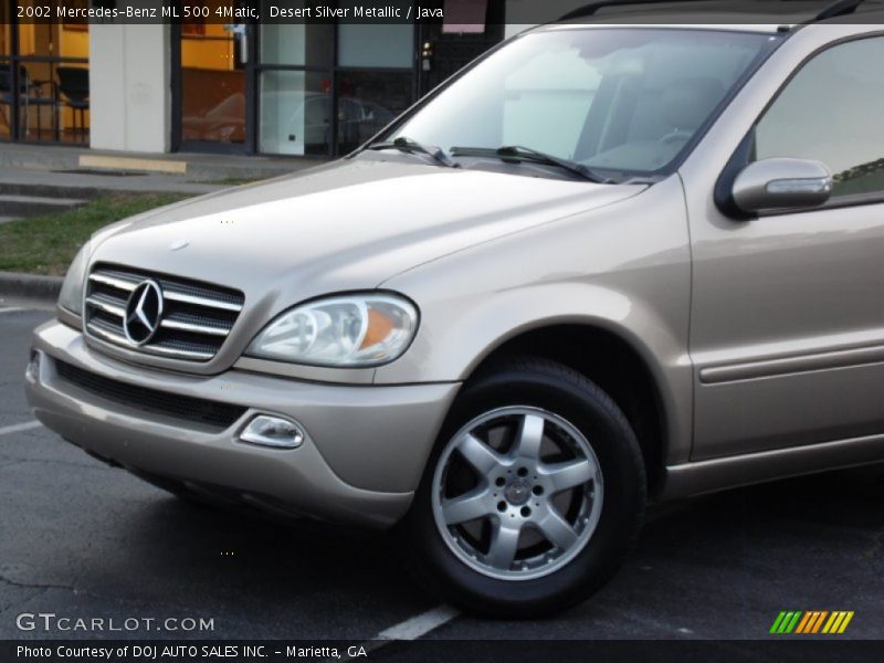 Desert Silver Metallic / Java 2002 Mercedes-Benz ML 500 4Matic