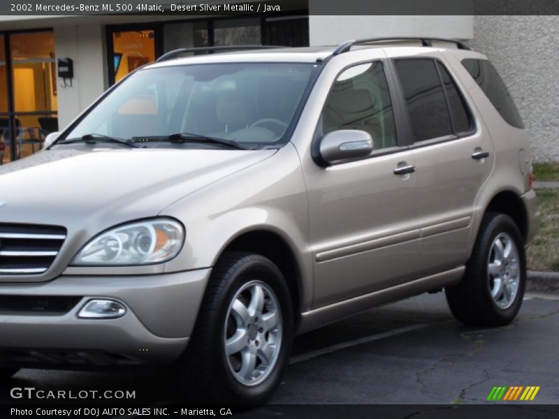 Desert Silver Metallic / Java 2002 Mercedes-Benz ML 500 4Matic