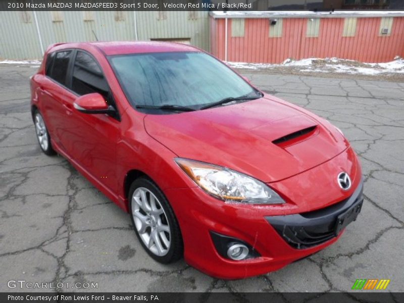 Velocity Red Mica / Black/Red 2010 Mazda MAZDA3 MAZDASPEED3 Sport 5 Door
