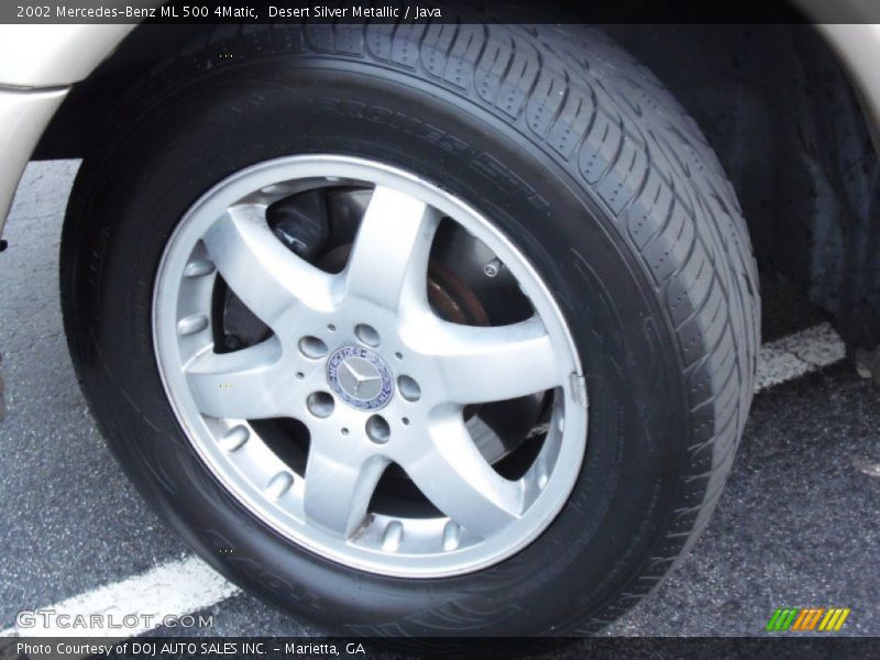 Desert Silver Metallic / Java 2002 Mercedes-Benz ML 500 4Matic